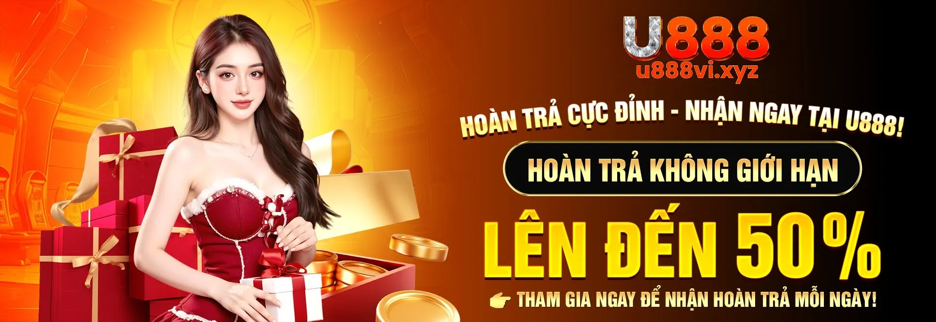 U888 hoàn trả tới 50% không giới hạn